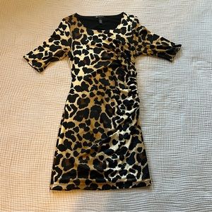 INC animal print dress